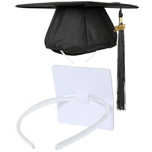 PUNCHMAN Graduation Cap Headband Insert- Clear White 1 Pack Firm