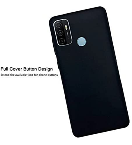 Image of Mobile Back Cover Case for Oppo A33 (2020) (Silicone Case|CameraProtection|Black SC1510)