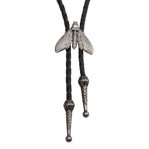 Image of GelConnie Bolo Ties for Men Women Western Cowboy Tie Mens Western Necklace Leather Necktie Gold Bolero Tie Cowboy Necklace