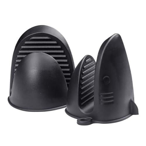 Silikon-Topflappen, Haifisch-Form, Verbrühungsschutz, rutschfeste Grillhandschuhe, Kochen, Backen, Grillzubehör