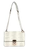 guess eliette logo convertible xbody flap taupe