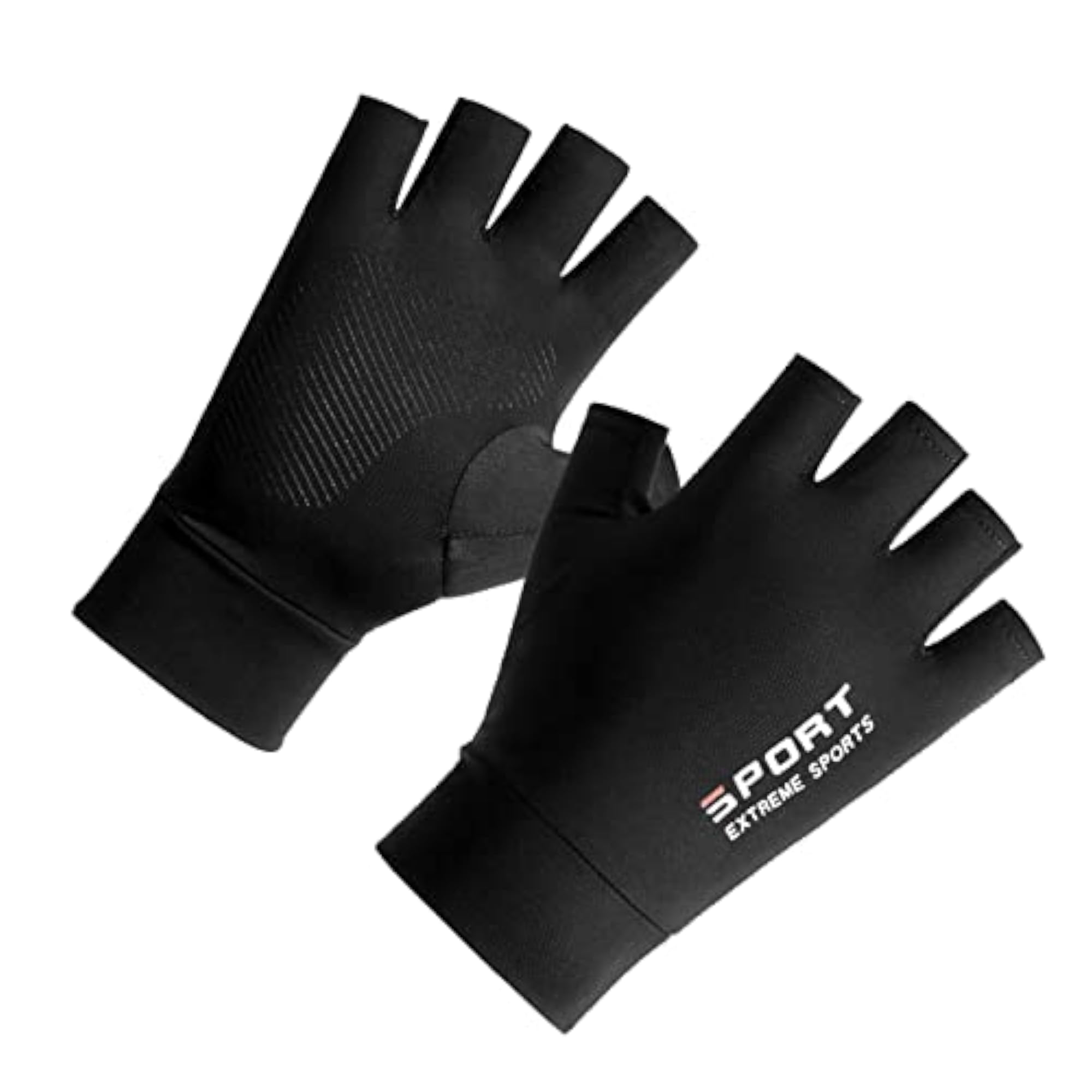 Men's Ice Silk Gloves for Fishing, Half Finger
