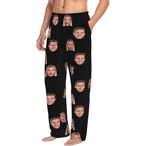 Personalized Men's Pajama Pants Custom Mens Pajama Bottoms Personalized Pajama Pants for Men with Photo Face Text2