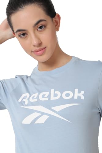 Image of Reebok Women's Letter Print Regular Fit T-Shirt