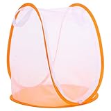 ZUNOXAZ Jaula Plegable para Insectos Naranja Malla Transpirable Recinto Educativo para Cría y Observación de Mariposas Jaula Portátil Amantes Naturaleza