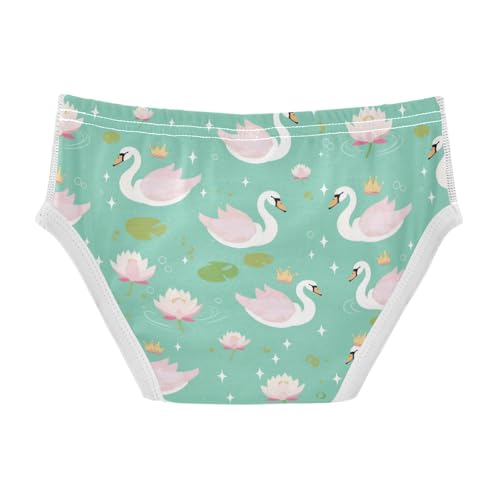Wusikd Green Swans Crowns Boys' Underwear Cotton Pink Boys Briefs Soft Toddler Underwear 2T2