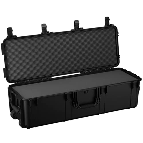 Maleta rígida impermeable 45'' con ruedas y espuma miniatura 1