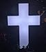 Eternal Light Cross - Solar Powered Cemetery/Grave Decoration - Lighted Memorial Roadside Marker