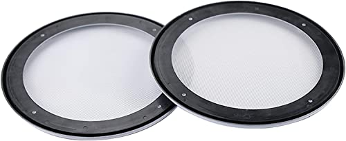 Desconocido 2 uds, 4 Pulgadas, 5 Pulgadas, 6,5 Pulgadas, 8 Pulgadas, Altavoz Blanco, Rejilla, Carcasa de Malla, Altavoz, Cubierta de Red metálica para el hogar, Coche Blanco, Metal DIY