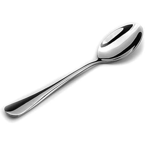 HIWARE 12-Piece Good Stainless Steel Teaspoon, 6.7 Inches Cover