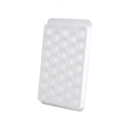Hemlagad isbit mögel snabb frys för att göra isbit artefakt fryst med lock isbox kreativa hushåll litet kylskåp frysfack hållbar (Color : White, Size : 14.7 * 24.8 * 3.5cm)