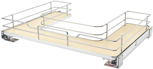 REV-A-SHELF PULLOUT, U-SH APED, CHROME/MAPLE 30