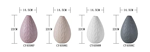Blessings Decor New Modern Luxury Home Decoration Ceramic vase (Leaf White) - Image 3
