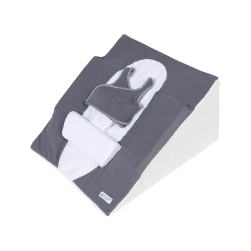 Candide - Matelas Bébé Morpho Clive avec Plan Incliné 30° - Produit Médical Breveté - Fabriqué en France - 0-3 Mois - Déhoussable - Ceinture Et Gilet...