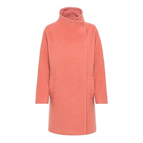 HALLHUBER O-Shape-Kurzmantel aus recyceltem Wolle-Flanell O-Shape Coral Melange Cover