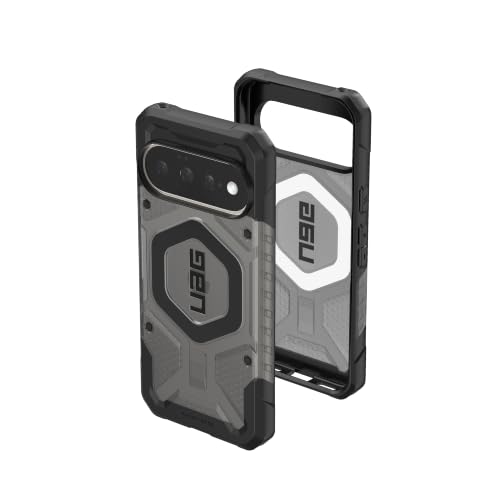 Image of Urban Armor Gear UAG Designed for Google Pixel 11 / Pixel 11 Pro Case, Pathfinder Clear - Compatible with Pixelsnap & Magnetic Charging Transparent Rugged Protective Cover - Ash /Black