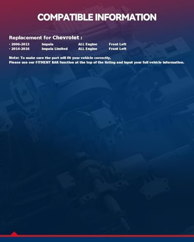 Image of KAX 748-172 Power Window Regulator with Motor Front Left Driver Side Compatible with 2006-2013 Chevrolet Impala, 2014-2016 Chevrolet Impala Limited, Driver Side Window Lifter