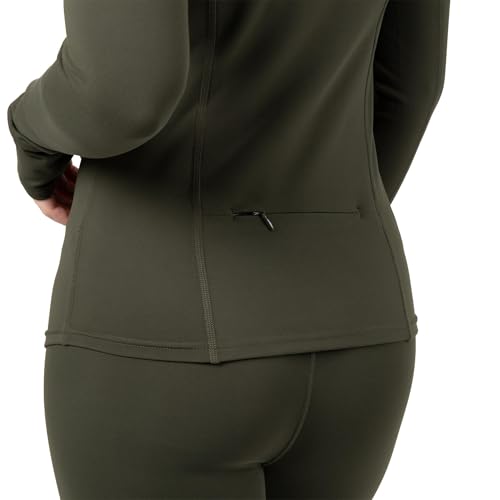 Image of YITTY Active Women's Ultraluxe Full Zip Jacket, Athleisure, 4-Way-Stretch, Thumbholes