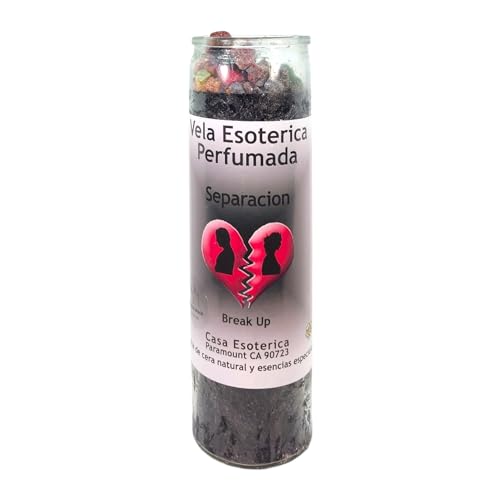 Break UP-Palm Wax Spiritual Intention Spell Candle-[Black] | Vela CASA ESOTERICA PERFUMADA- (SEPARACION)