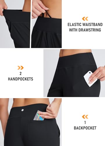 Women's 18" Swim Capris Pants Modest Swimsuits for Ladies Long Swim Shorts with Pockets UPF50+ Lightweight4