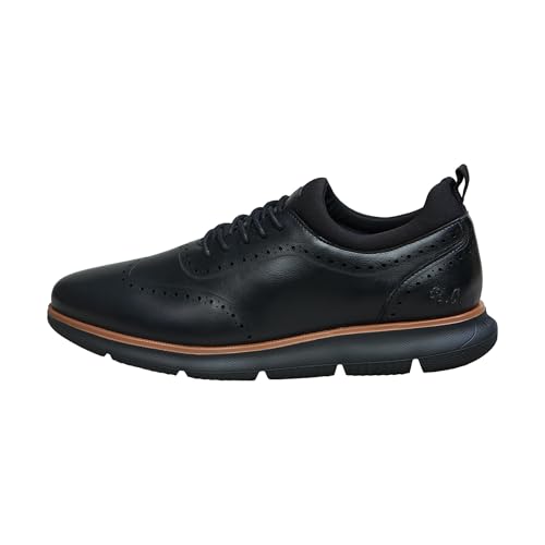 Image of Neeman's Crossover Brogues Stylish Shoes for Men | Oxford Lace-Up Semi Formal Mens Footwear | Casual Comfortable Shoe for Office Wear