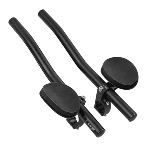 Barras aerodinámicas para bicicleta de carretera - barras de extensión TT en bicicleta, clip en el manillar de carreras | Almohadilla de reposabrazos ajustables para comodidad a, barra de descanso