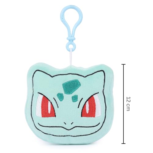 Image of Mirada Pokemon Bulbasaur Bagclip Soft Plush Toy - 12cm | Official Licensed Stuffed Keychain for Kids & Fans | Cute & Lightweight | Ideal Gift for Birthday /Christmas /Diwali