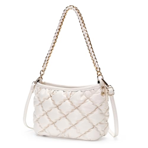 Bolso bandolera acolchado para mujer con asa superior miniatura 1