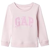 GAP Baby-Girl's Cotton Blend Crew Neck Sweatshirt (442584655_Ltpink_Lt. Pink