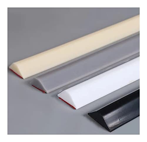 Shower Tray Sealing Strip 39 Inch Collapsible Shower Threshold Water Dam Barrier, Shower Threshold Water Dam Bendable Waterproof Seal Strip For Bathroom And Kitchen (Color : Black, Style : 3m/118 in