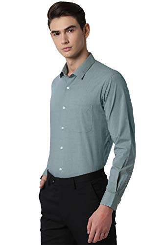 Image of Peter England Men's Printed Slim Fit Formal Shirt
