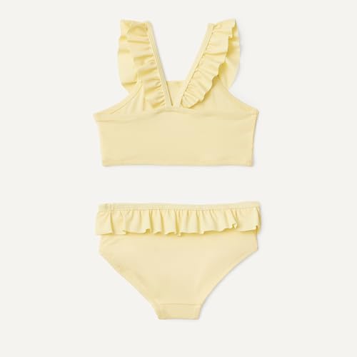 Image of Amazon Essentials Girls' Ruffle Two-Piece Bikini Swim Set