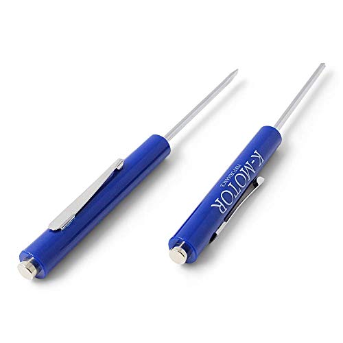 K-Motor Performance Blue Pocket Magnetic Screwdriver Set of 2 Pieces Phillips And Slotted With Magnet Top