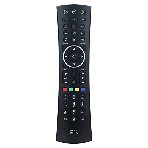 VINABTY RM-I08U,RM-109U Replacement Remote Control fit for Humax Freesat Satellite RMI08U RMI09U HDR-1000 HDR-1800T HDR-1100 HDR-2000T HDR-1010SHDR-1000S DTR-T1000 DTR-T1010 DTR-T2000 HDR-1100S