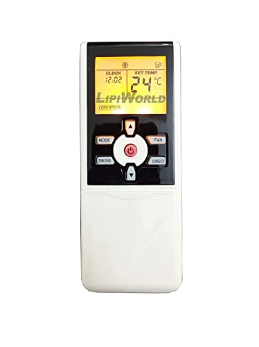 Image of LipiWorld R07 /BGE AC Remote Control with Display Light (Old Exactly Same Will Only Work) Compatible for VOLTAS AC Remote with Backlight (VE-55)