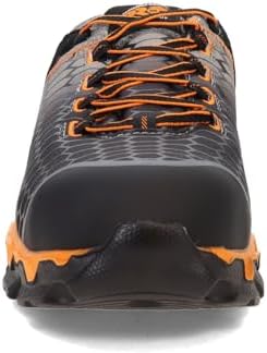 Timberland PRO mens Powertrain Sport Alloy Toe Sd+ Ripstop Nylon Industrial Boot, Grey Synthetic/Orange, 10 US | Image 2