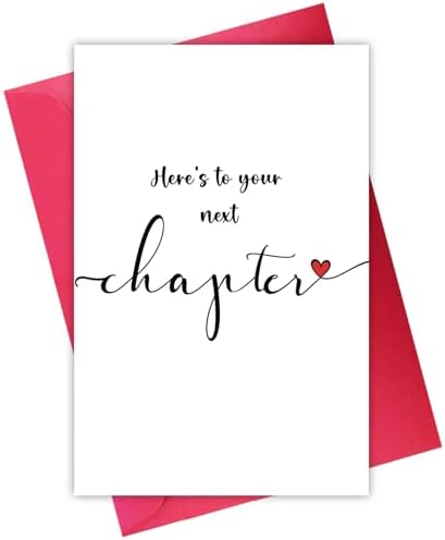 MQMRYeto Funny New Chapter Card - Leaving Job, Retirement, Good Luck Greeting Card For Coworker Or Friend