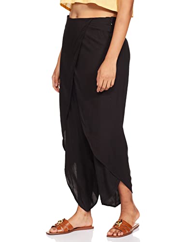 Image of Amazon Brand - Myx Women's Loose Rayon Wrap Style Pants (Available in Plus Sizes)