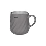 サーモス 真空断熱マグカップ 350ml ダークグレー 食洗機対応 保温保冷 丸みを帯びた可愛らしいデザイン JTDｰ350 DGY