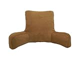Arlee Suede Oversized Bedrest Lounge Pillow, Reading Pillow for Bed, Back Support Pillow with Arms,Dachshund