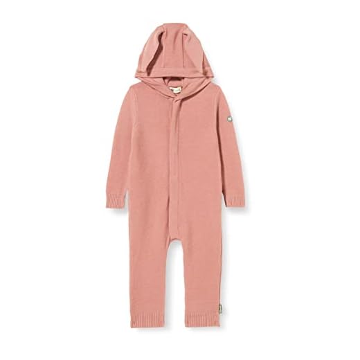 Sterntaler Baby flicka stickad hare ren ull overall, ROSA, 74 cm