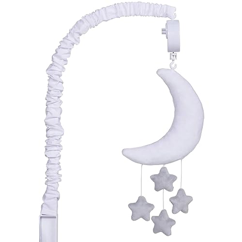 Image of Trend Lab Celestial Baby Crib Mobile with Music, Crib Mobile Arm Fits Standard Crib Rails