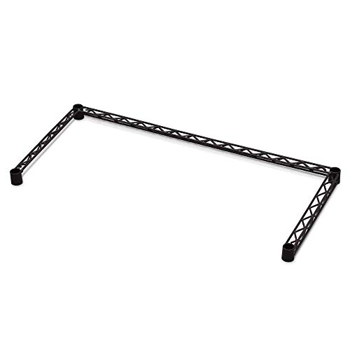 アイリスオーヤマ カラーメタルラック コの字バー 75cm幅 ブラウン ポール径19mm CMM-75BKのサムネイル