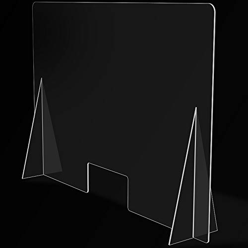 Mampara de Protección para mostradores, Policarbonato/Metacrilato Compacto 3-4 mm, Varias medidas (100cm x 70cm)