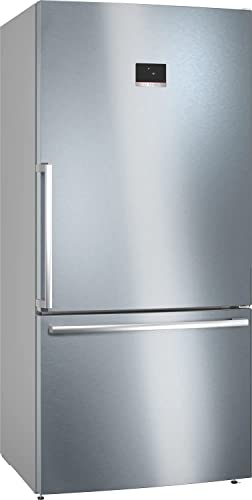 Bosch KGB86XIEP- Série 4, Réfrigérateur combiné pose-libre,186 x 86 cm, Inox anti trace de...