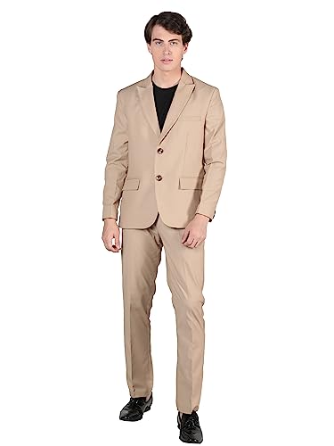Image of DLANXA Men Solid Slim Fit Single Breasted Formal Blazer
