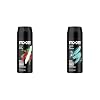 Ax Mens Deodorant & Bodyspray Africa 48 Hours Impressive Smell 150 ml and Ax Mens Spray Deodorant Apollo 48 Hours Impressive Smell Body Spray 150 ml