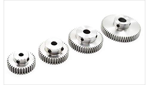 No Logo Stirnrad Ritzel 1M 35T 35Zähne Mod 1 Breite 10mm Bohrung 6mm 7mm 8mm Rechte Zähne 45# Stahl Hauptzahnrad CNC Zahnstange Getriebe RC (Number of Teeth : 40T Inner Hole 8mm)