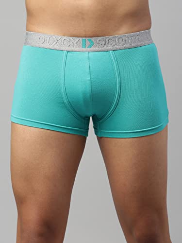 Image of Dixcy Scott Maxmius Mens Solid Mid Rise Body Fit Innerwear - Elate Trunk- Assorted - Print & Color May be Vary (Pack of 4)