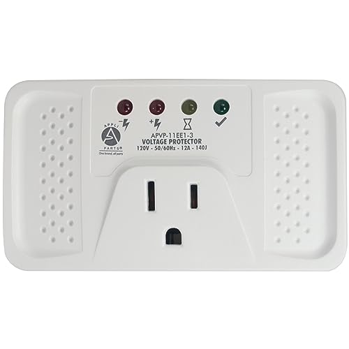 Ap Appli Parts G1818.02AP2 Appli Parts Apvp-11Ee1-3 120 V Voltage Surge Protector For Refrigerators, 50/60 Hz, 12 A, 140 Joules, Regulator With Time Delay Works With All Electronic Appliance Brands cover